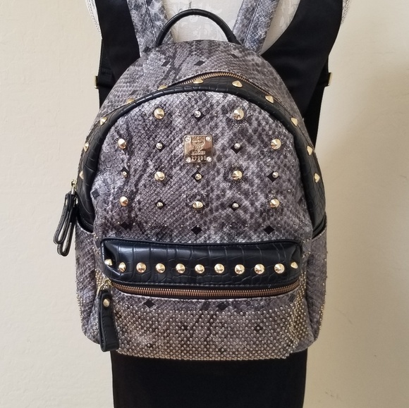 mcm backpack snakeskin